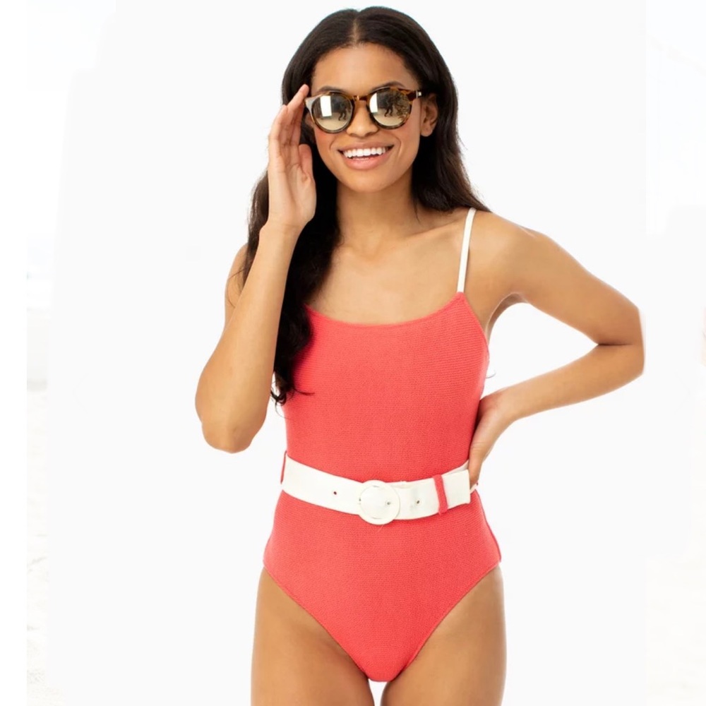 Solid & Striped Nina Belted One Piece
